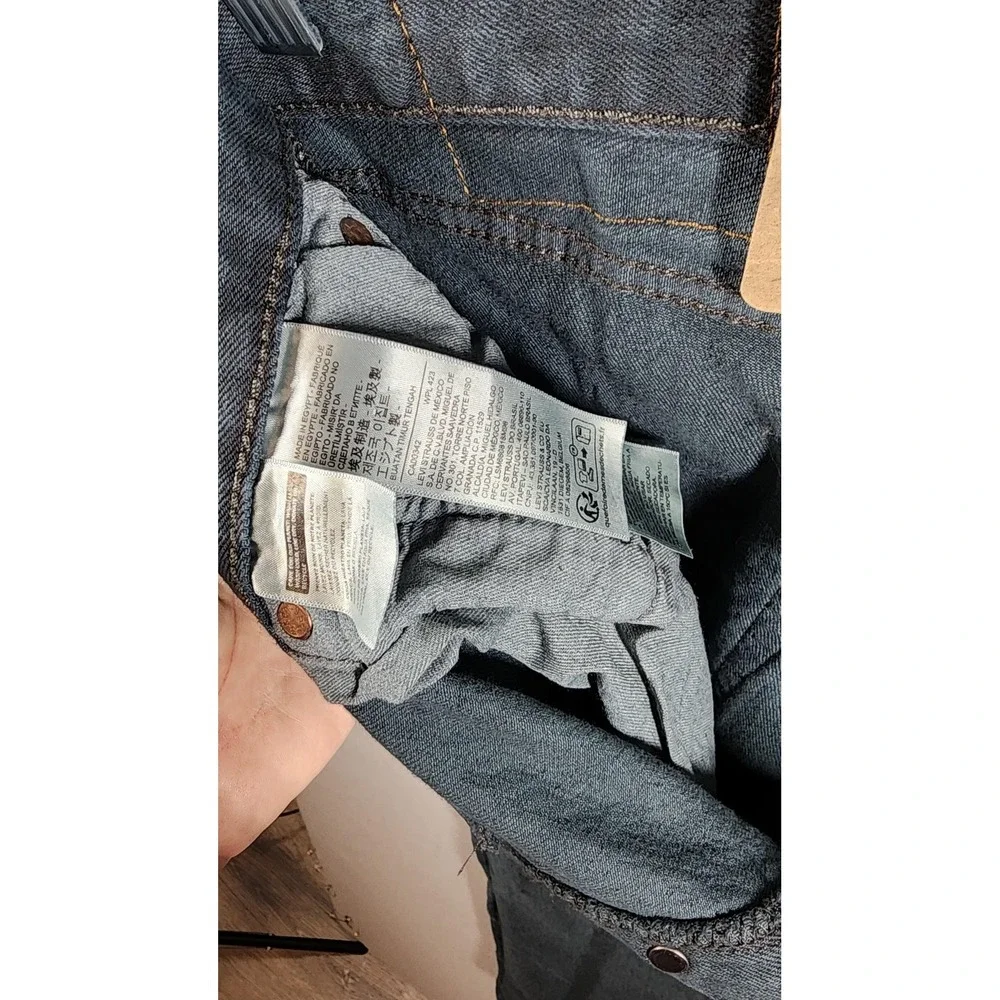 Levis 501 Jeans Mens 30x30 Blue Green Straight Leg Button Fly Original Fit Denim
